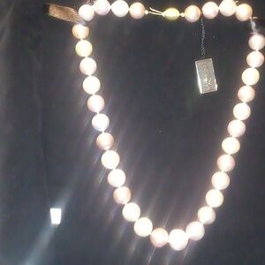 SOLD #HONORA Blush MING Cultured PEARL Necklace 14K Gold Catc 20" NWOT